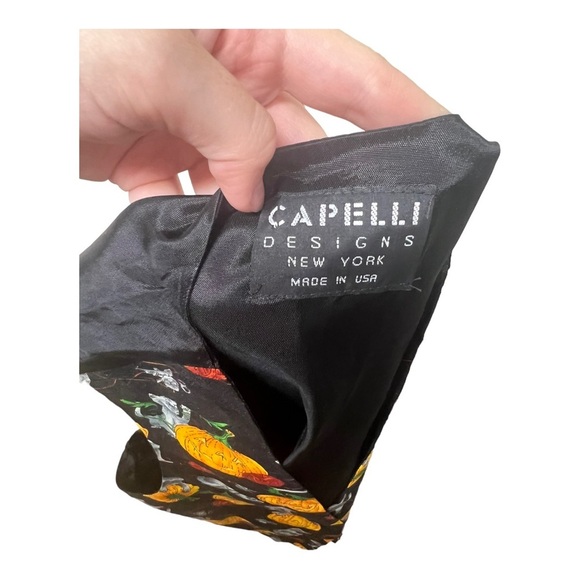 Halloween Vintage Pumpkin & Black Cat Vest OS - Picture 3 of 4